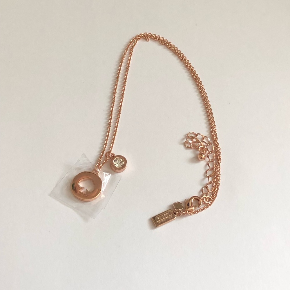 NEW! Kate Spade rose gold necklace - Picture 3 of 6